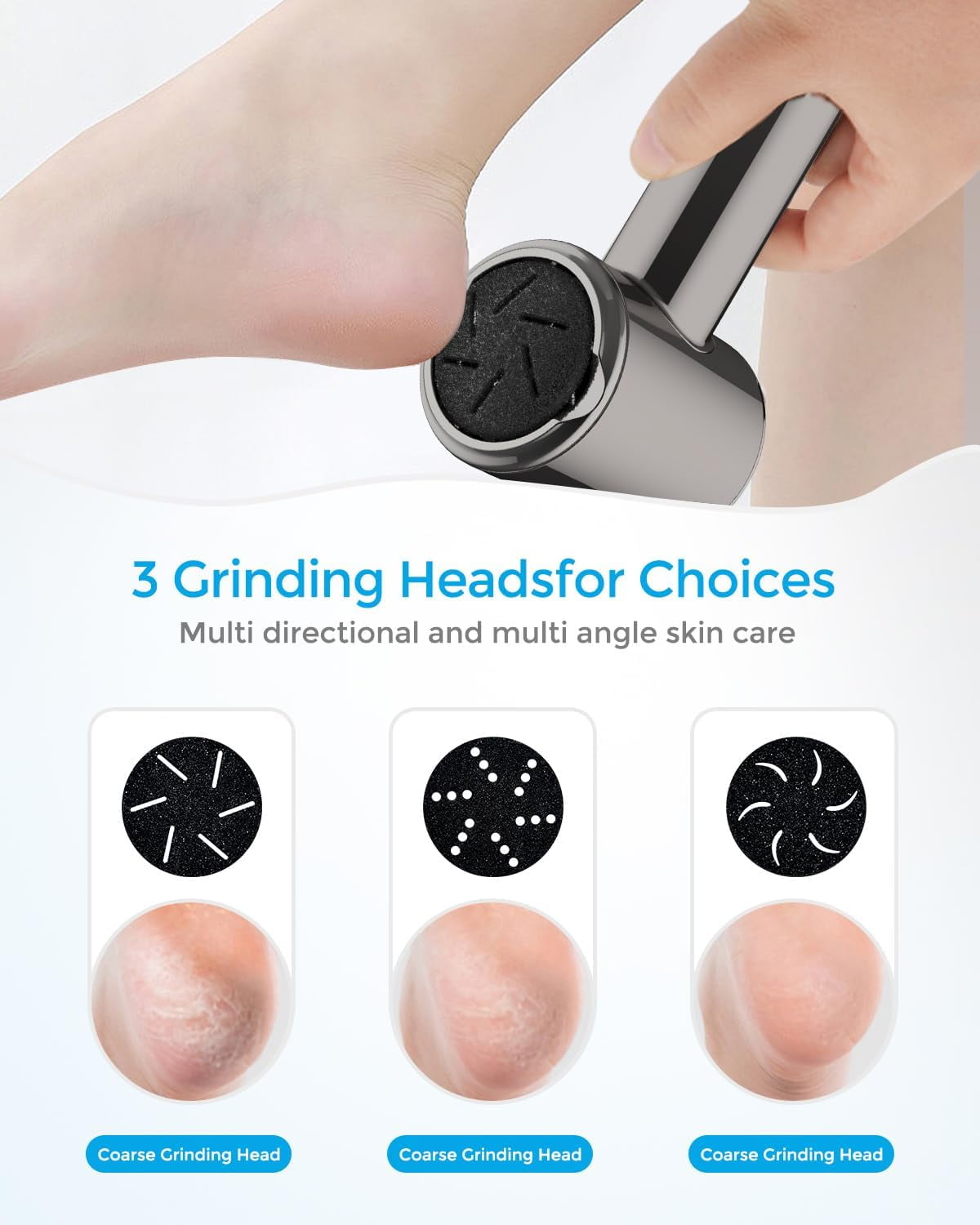 Electric Foot Callus Remover (with Dander Vacuum) Rechargeable Electric Callus Remover For Feet Electric Pedicure Electric Foot File Kit Professional Feet Care Tool For Dead Hard Cracked Dry Skin