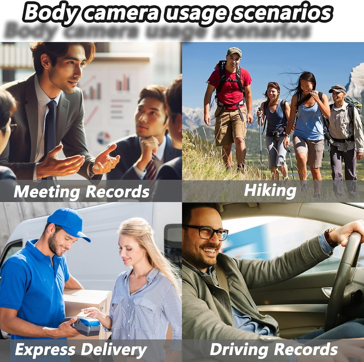 Body Camera with Audio & Video Recording- 128GB 1080P HD Police Cop Cam 180° Rotating Lens-Loop Recording 1.4 Display Portable Wearable Cam for Law Enforcement Outdoor Activities Riding Hiking